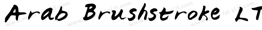 Arab Brushstroke LT字体转换